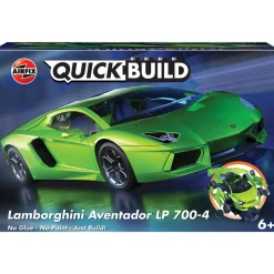 Lamborghini Aventador - Green - Quickbuild 33 Parts Plastic Model Kit by Airfix