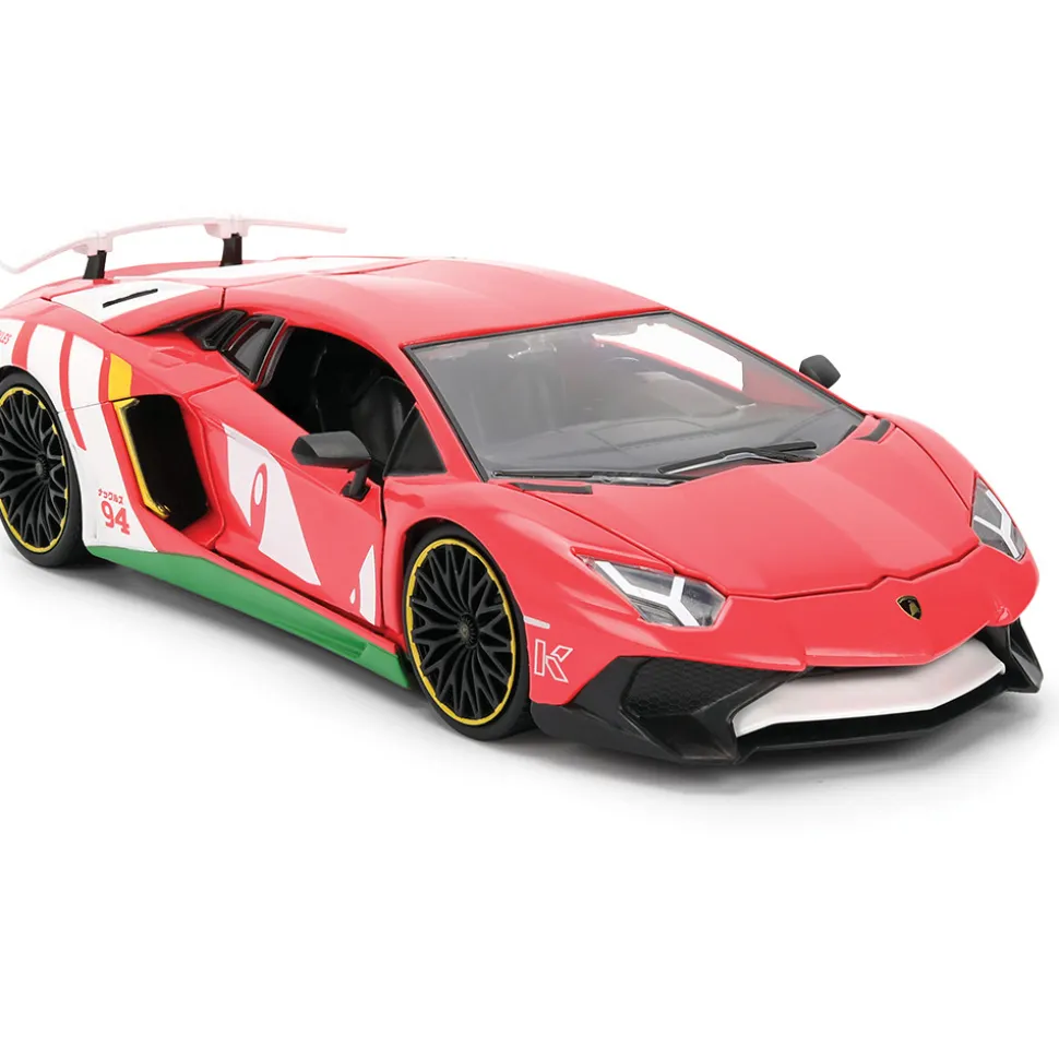 Lamborghini Aventador W/Knuckles Diecast Figure 1:24 Scale Diecast Model Car by Jada Toys