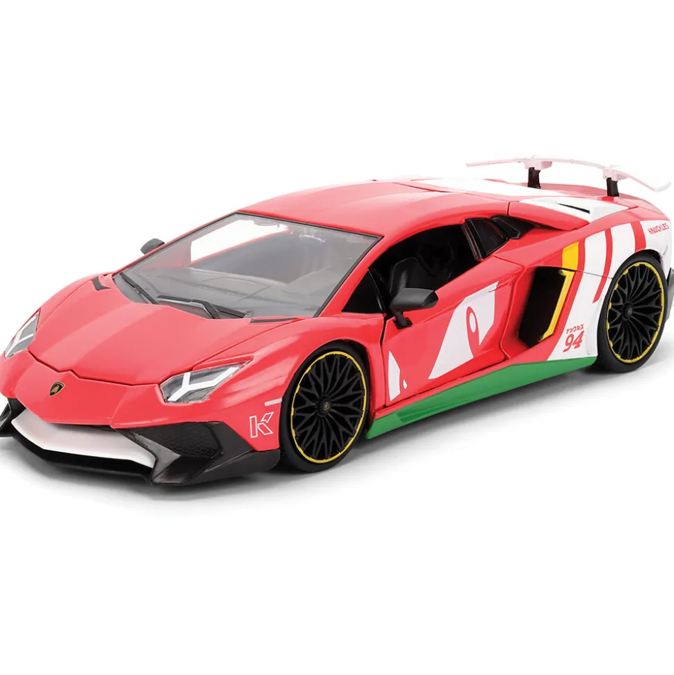 Lamborghini Aventador W/Knuckles Diecast Figure 1:24 Scale Diecast Model Car by Jada Toys