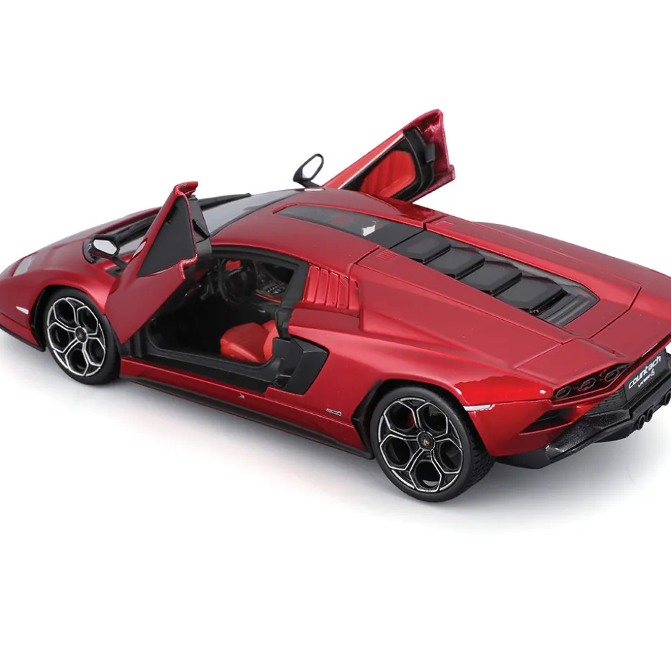 Lamborghini Countach LP! 800-4 - Red 1:24 Scale Diecast Model Car by Bburago