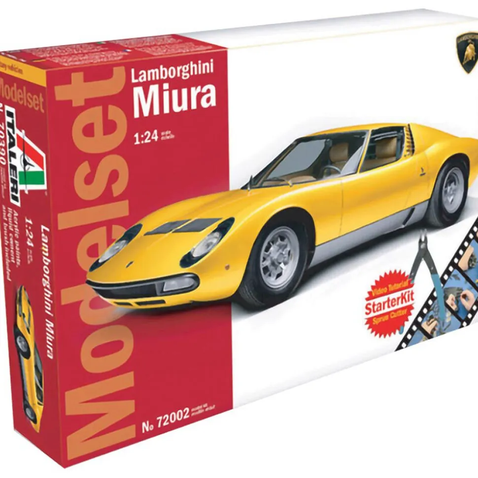 Lamborghini Miura 1/24 Kit 1:24 Scale Plastic Model Kit by Italeri