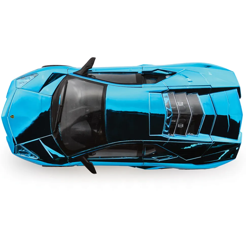 Lamborghini Reventon Mirror Finish Blue - That's a Wrap 1:24 Scale Diecast Model Car by Motormax