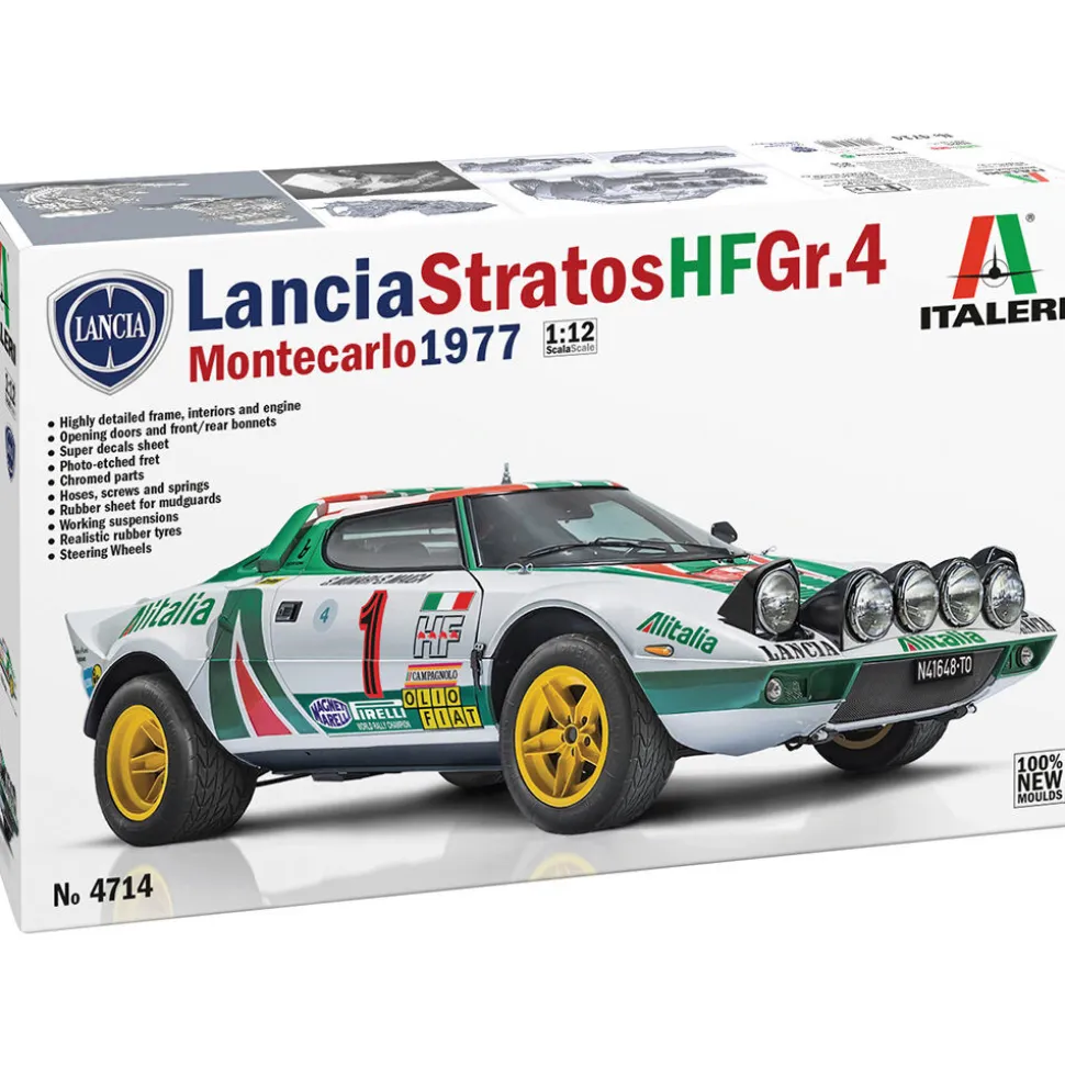 Lancia Stratos HF Gr.4 1/12 Kit 1:12 scale Plastic by Italeri