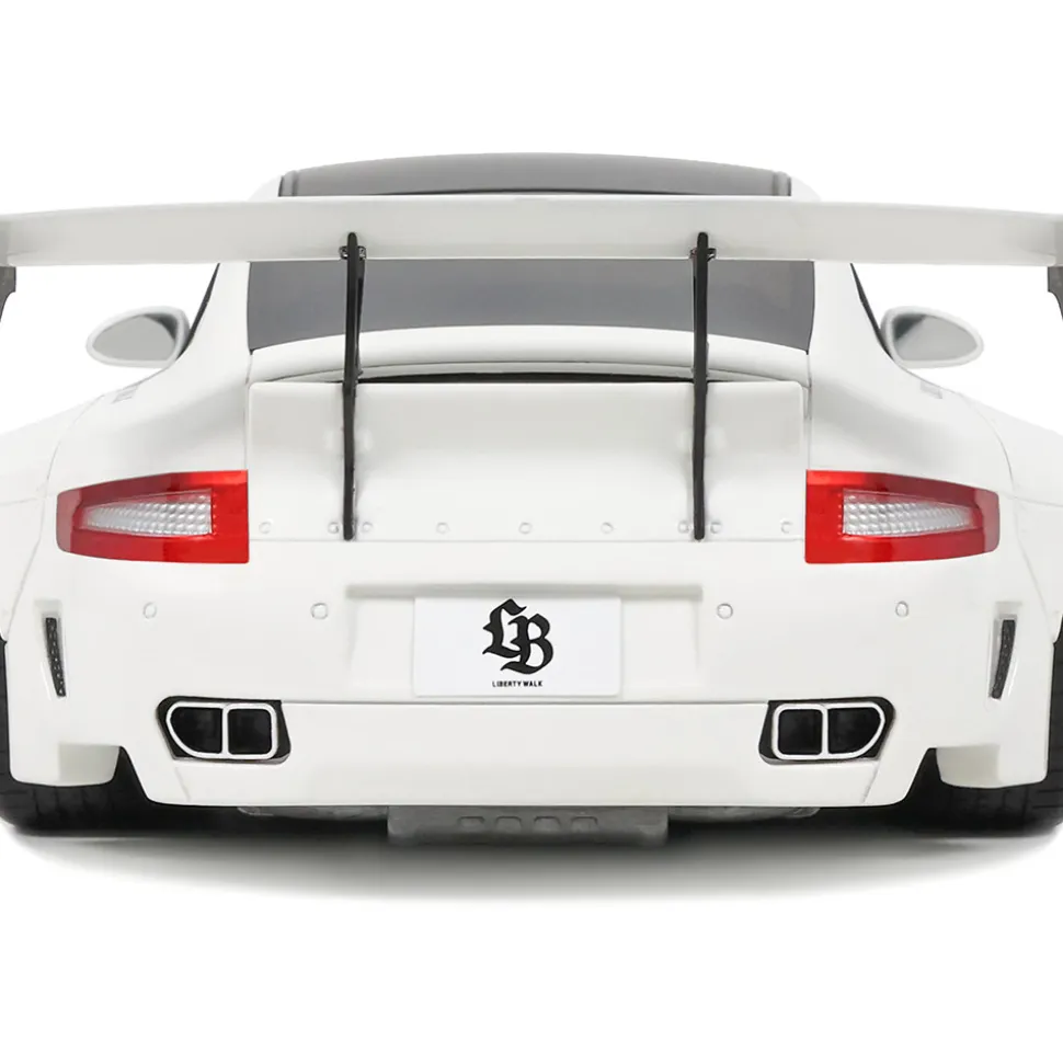 2024 LB-Works Porsche Turbo - White 1:18 Scale Cast Resin Model Car by GT Spirit