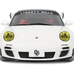 2024 LB-Works Porsche Turbo - White 1:18 Scale Cast Resin Model Car by GT Spirit