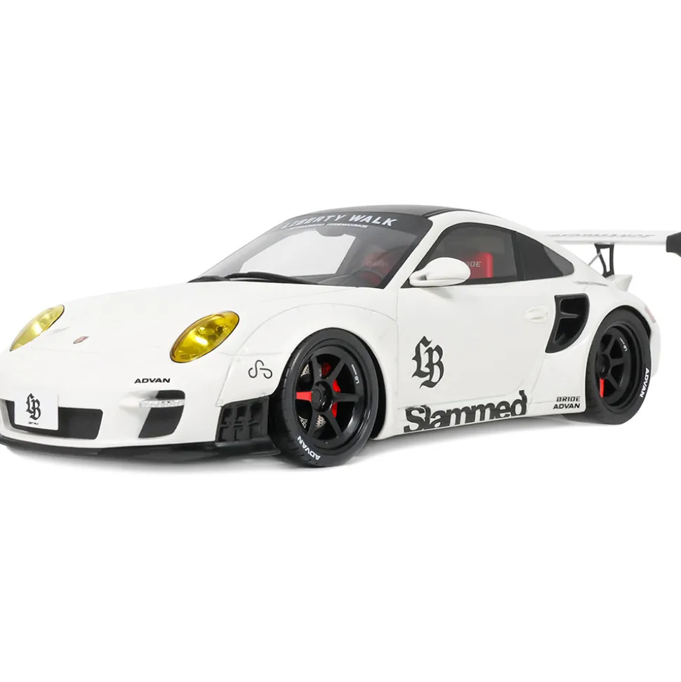 2024 LB-Works Porsche Turbo - White 1:18 Scale Cast Resin Model Car by GT Spirit