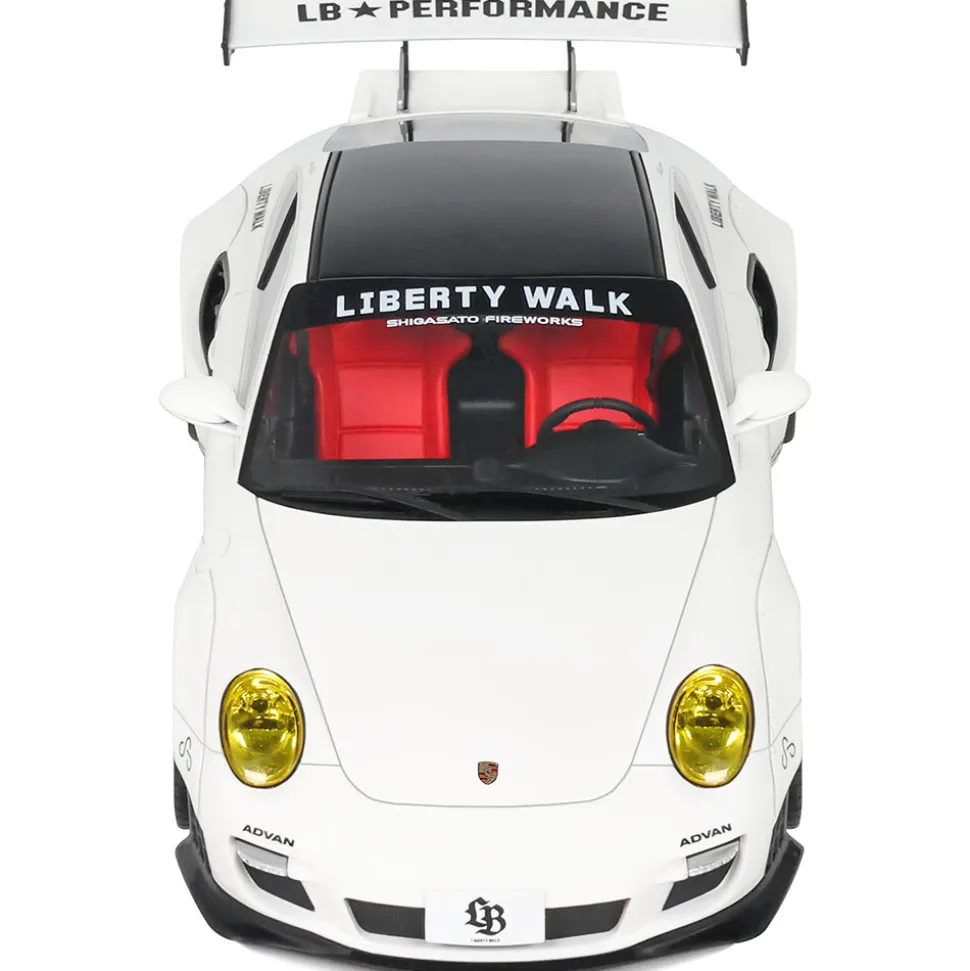 2024 LB-Works Porsche Turbo - White 1:18 Scale Cast Resin Model Car by GT Spirit