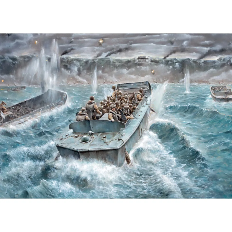 LCVP With US Infantry 1/35 Kit 1:35 Scale Plastic Model Kit by Italeri
