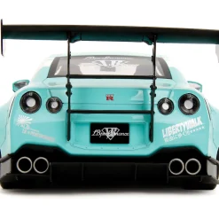 2020 Liberty Walk Nissan GT-R (R35) Type 2 - Teal 1:18 Scale Diecast Model Car by Pink Slips
