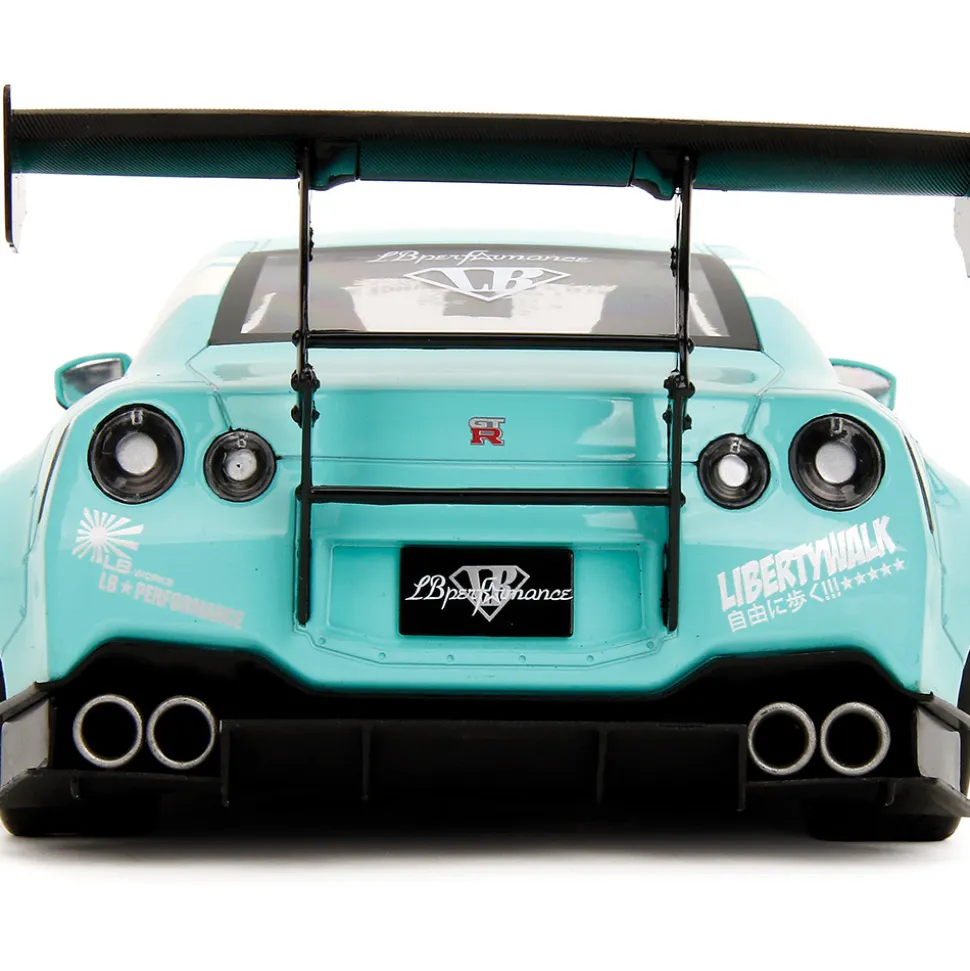 2020 Liberty Walk Nissan GT-R (R35) Type 2 - Teal 1:18 Scale Diecast Model Car by Pink Slips