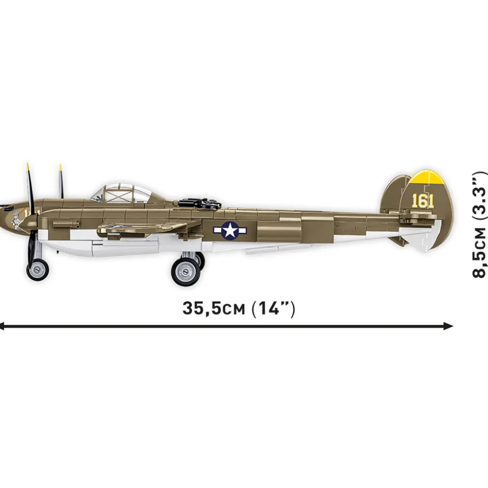 Lockheed P-38 Lightning (H) Fighter Building Brick Set 1:32 Scale by Cobi Toys