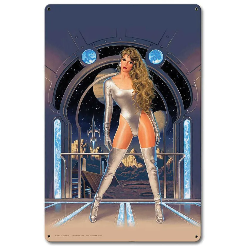 Lunar Fantasy Metal Sign by Vintage Sign Co.