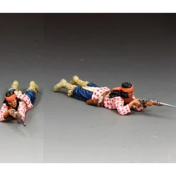 Lying Prone Apache firing Carbine 1/30 Figure KING & COUNTRY (TRW190) 1:30 Scale Metal by King and Country