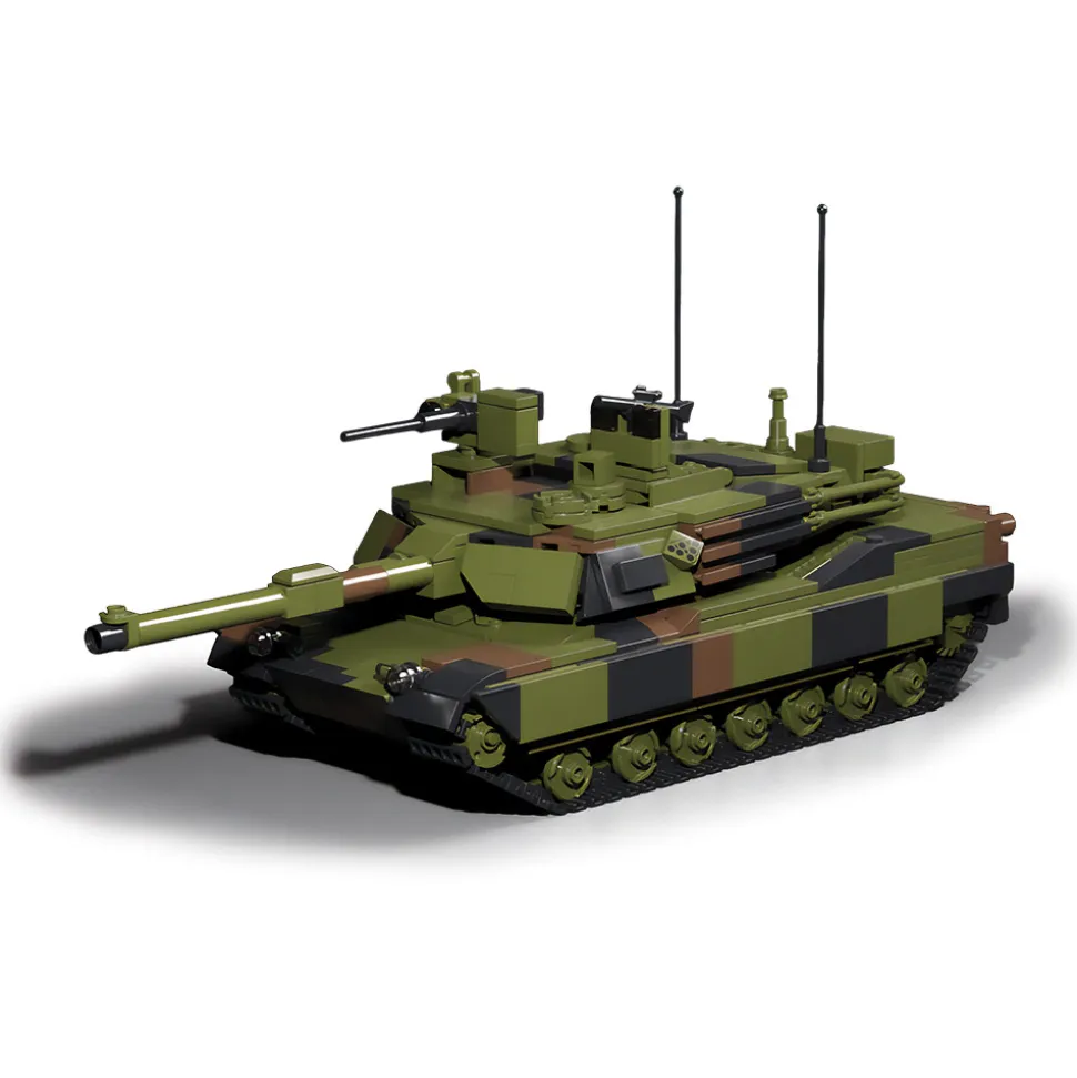 M1A2 Abrams Building Block Model - 1024 Pieces 1:48 Scale Building Brick Set by Atom Brick Company