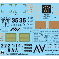 M1A1 Abrams 1/35 Kit Italeri 35108 1:35 scale Plastic by Italeri