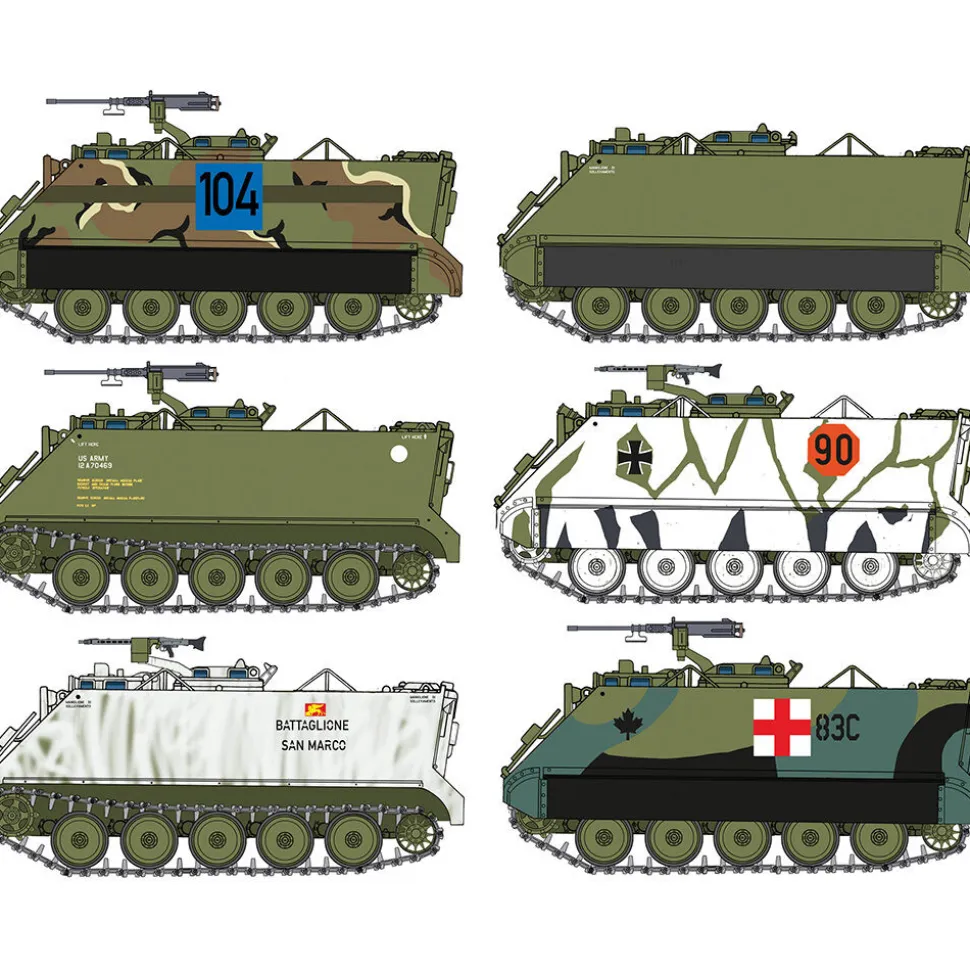 M113A1 Armored Personnel Carrier 1/35 Kit 1:35 scale Plastic by Italeri