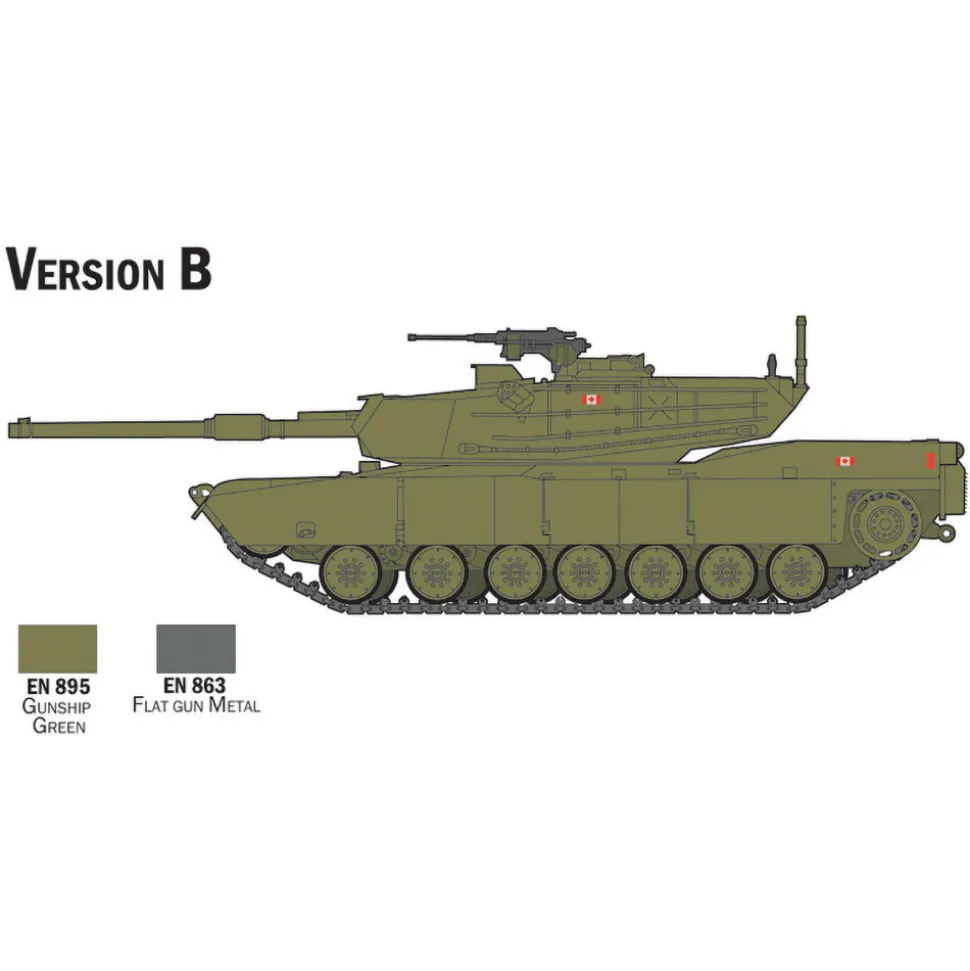 M1 Abrams 1/72 Kit 1:72 Scale Plastic Model Kit by Italeri