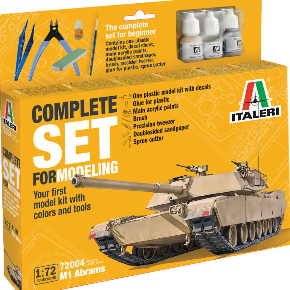M1 Abrams 1/72 Kit 1:72 Scale Plastic Model Kit by Italeri