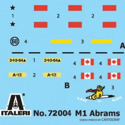 M1 Abrams 1/72 Kit 1:72 Scale Plastic Model Kit by Italeri