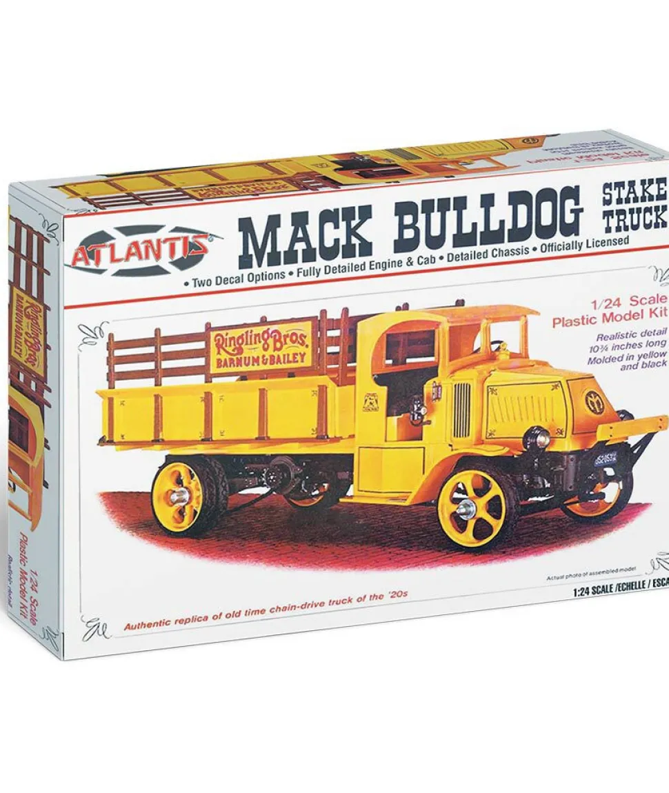 1926 Mack AC Bulldog Stake Truck 1:24 Scale Plastic Model Kit by Atlantis Models