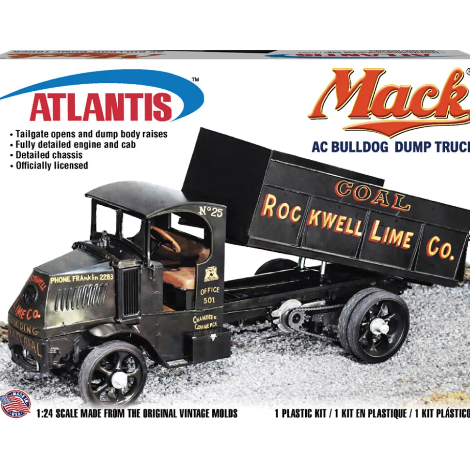 1926 Mack AC Mack Dump Truck - Model Kit 1:24 Scale Plastic Model Kit by Atlantis Models