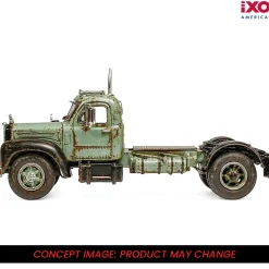 1953 Mack B61 - Rusty Green and Black 1:64 Scale Diecast Model Truck by IXO Models