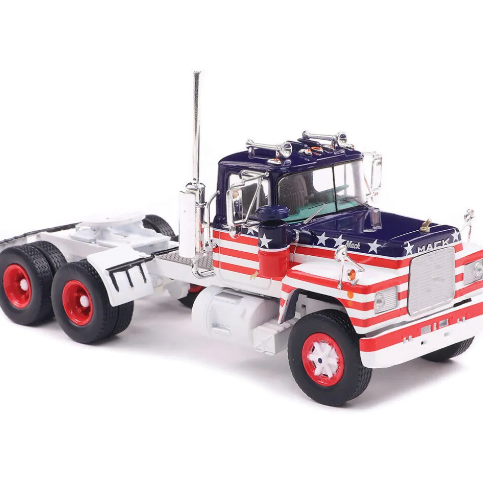 1966 Mack R Series - Red & Blue 1:43 Scale Diecast Model Truck by IXO Models