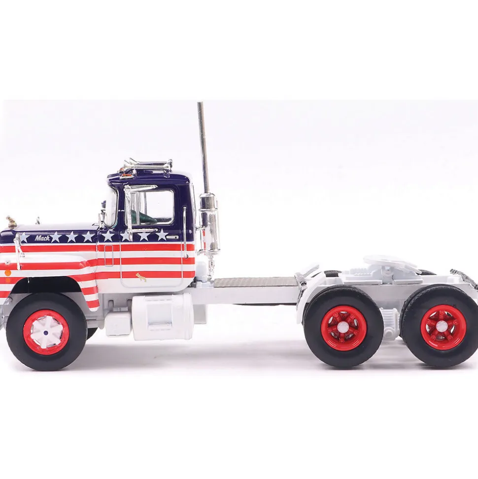 1966 Mack R Series - Red & Blue 1:43 Scale Diecast Model Truck by IXO Models