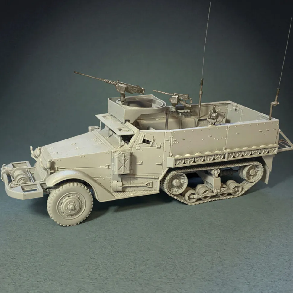 M3A1 Half-Track 1/30 Kit Campaign Miniatures (70002) 1:30 Scale Resin by Campaign Miniatures