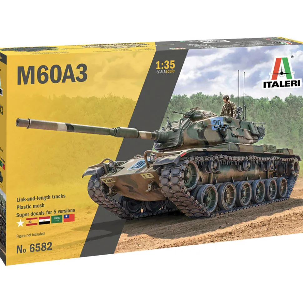 M60A3 Patton 1/35 Kit 1:35 Scale Plastic Model Kit by Italeri