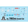 M3A1 Scout Car 1/72 Kit Italeri (7063) 1:72 Scale Plastic by Italeri