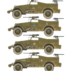 M3A1 Scout Car 1/72 Kit Italeri (7063) 1:72 Scale Plastic by Italeri