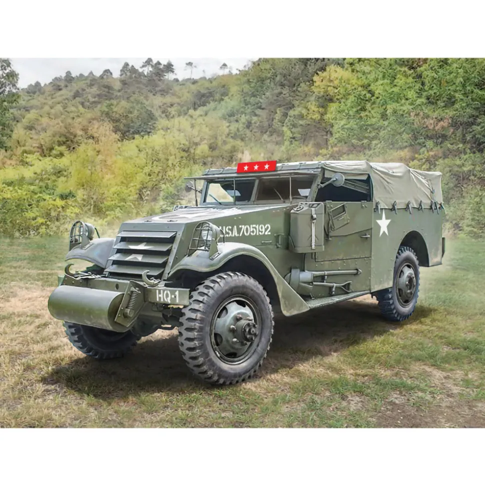 M3A1 Scout Car 1/72 Kit Italeri (7063) 1:72 Scale Plastic by Italeri