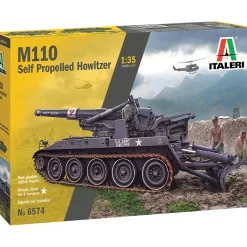 M110A1 Self-Propelled Howizter 1/35 Kit 1:35 Scale Plastic by Italeri