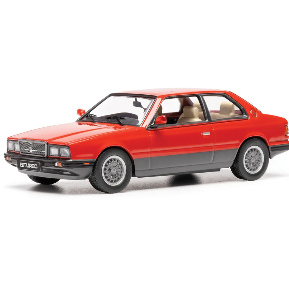 1982 Maserati Biturbo Coupe - Red 1:43 Scale Diecast Model Car by IXO Models