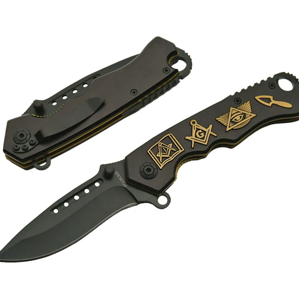 Masonic Folding Knife by SZCO Supplies