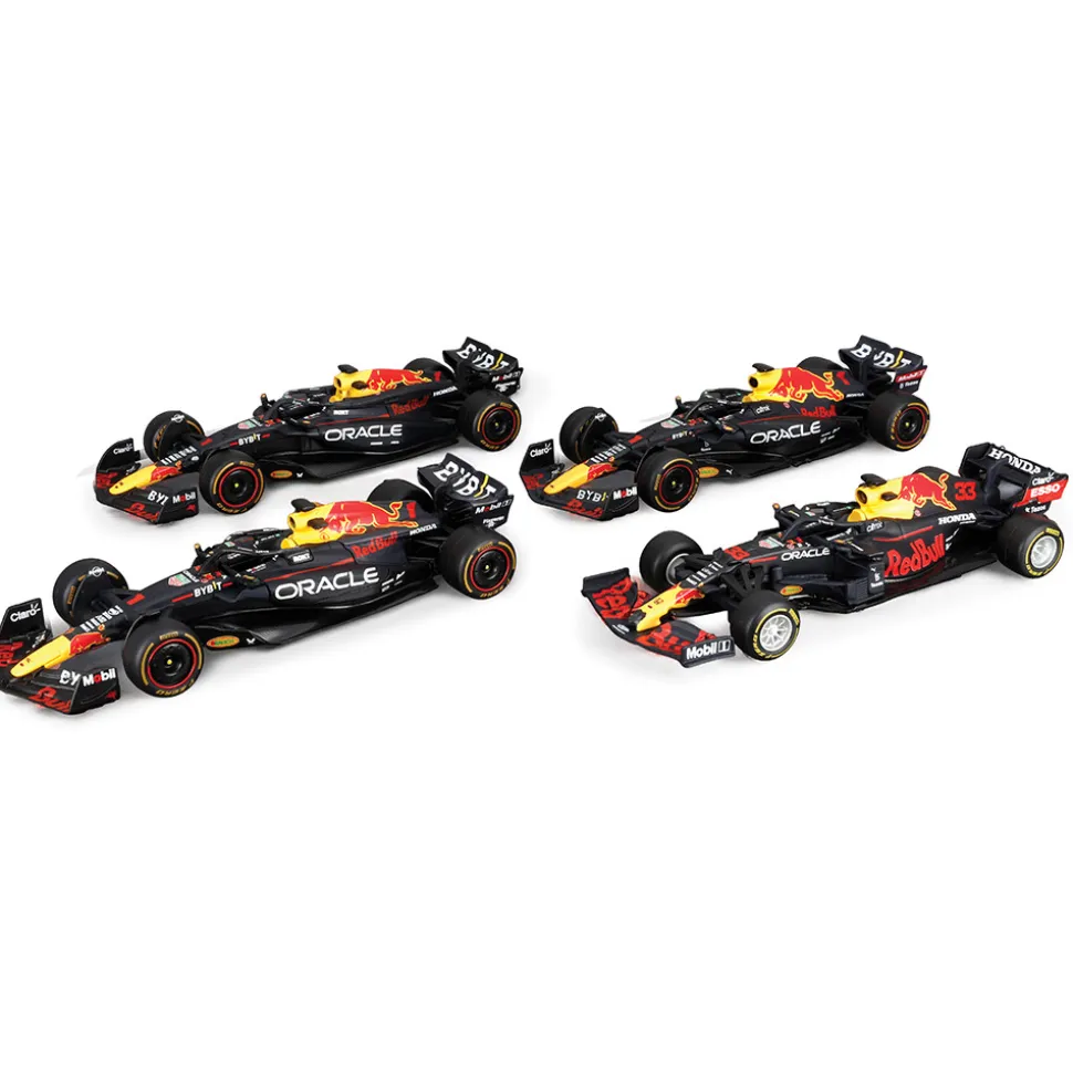 Max Verstappen 4 Time Formula 1 World Champion Diecast Collection 1:43 Scale Diecast Model Car by Bburago