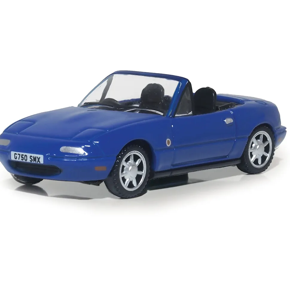 Mazda MX-5 Miata (Open) - Mariner Blue 1:76 Scale Diecast Model Car by Oxford Diecast