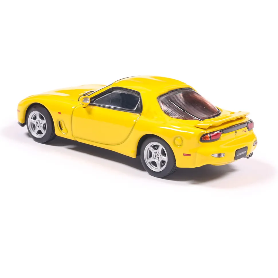 1991 Mazda RX-7 - Competition Yellow Mica 1:64 Scale Diecast Model Car by IXO Models