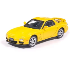 1991 Mazda RX-7 - Competition Yellow Mica 1:64 Scale Diecast Model Car by IXO Models