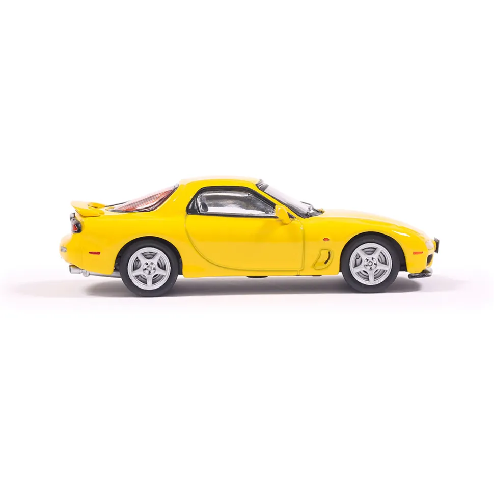 1991 Mazda RX-7 - Competition Yellow Mica 1:64 Scale Diecast Model Car by IXO Models