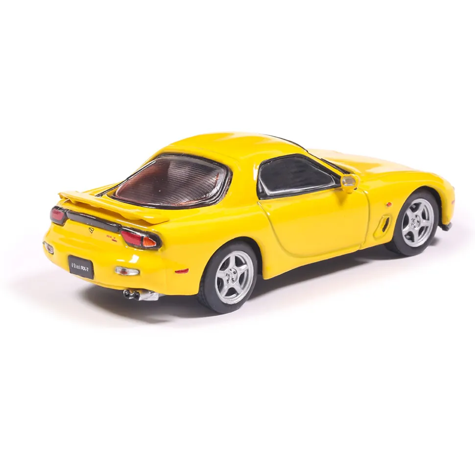 1991 Mazda RX-7 - Competition Yellow Mica 1:64 Scale Diecast Model Car by IXO Models