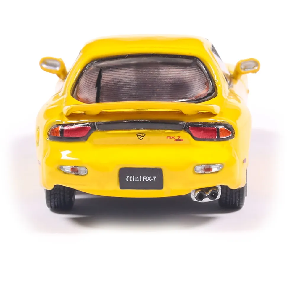 1991 Mazda RX-7 - Competition Yellow Mica 1:64 Scale Diecast Model Car by IXO Models