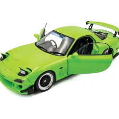 1999 Mazda RX7 FD3RS Solido Works - Neon Green 1:18 Scale Diecast Model Car by Solido
