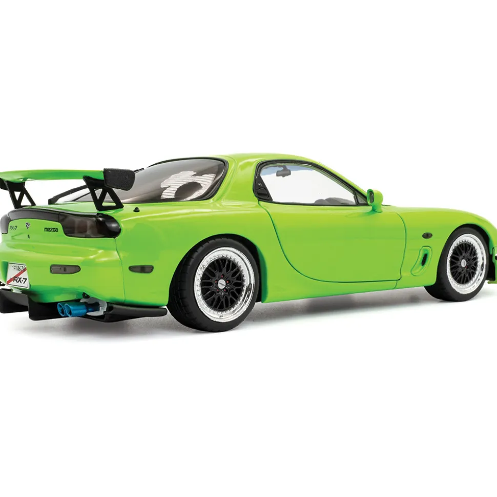 1999 Mazda RX7 FD3RS Solido Works - Neon Green 1:18 Scale Diecast Model Car by Solido