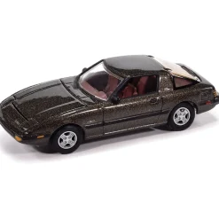 1985 Mazda RX-7 - V9 Metallic Silver 1:64 Scale Diecast Model Car by Johnny Lightning