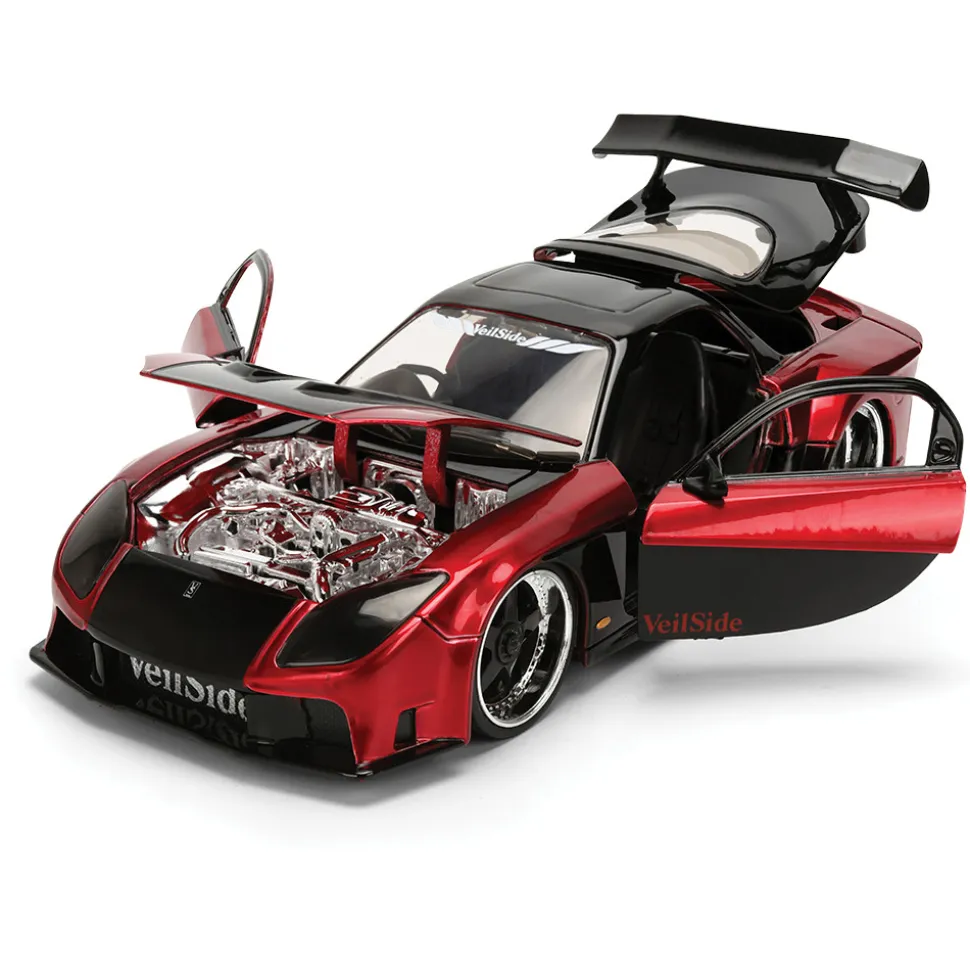1995 Mazda RX-7 Widebody - Red 1:24 Scale Diecast Model Car by Jada Toys