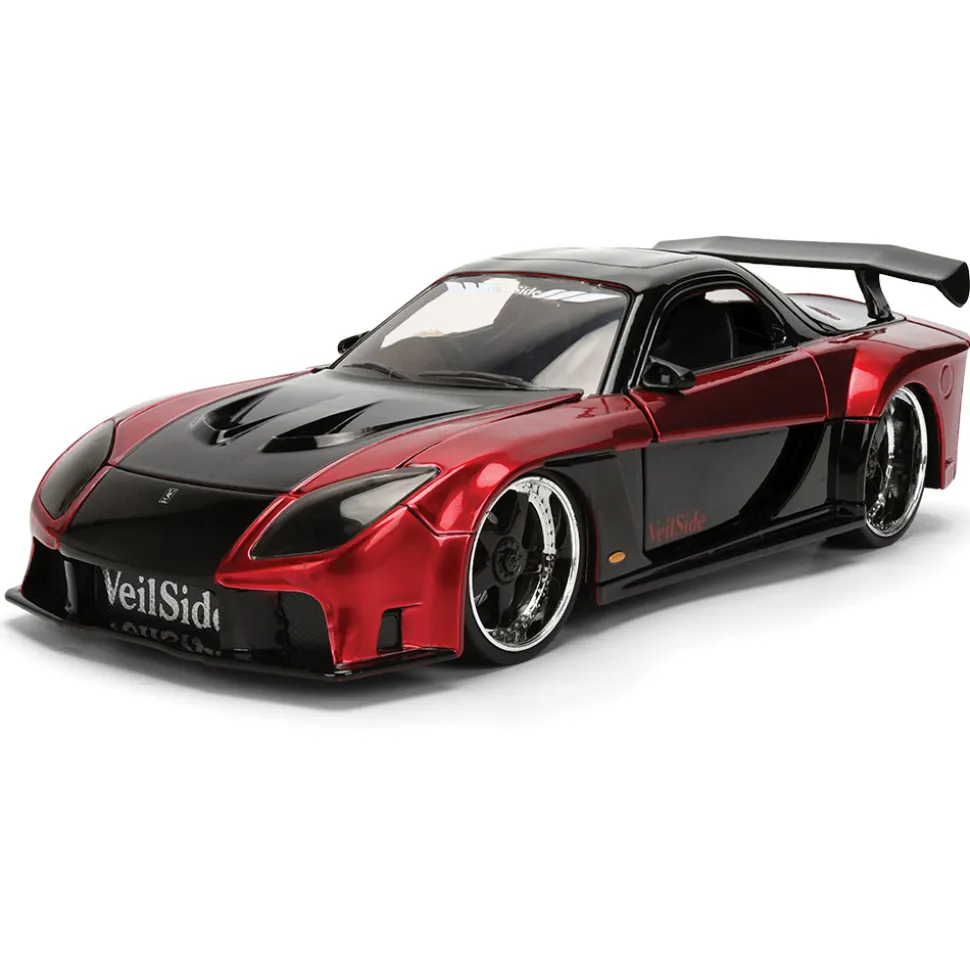 1995 Mazda RX-7 Widebody - Red 1:24 Scale Diecast Model Car by Jada Toys