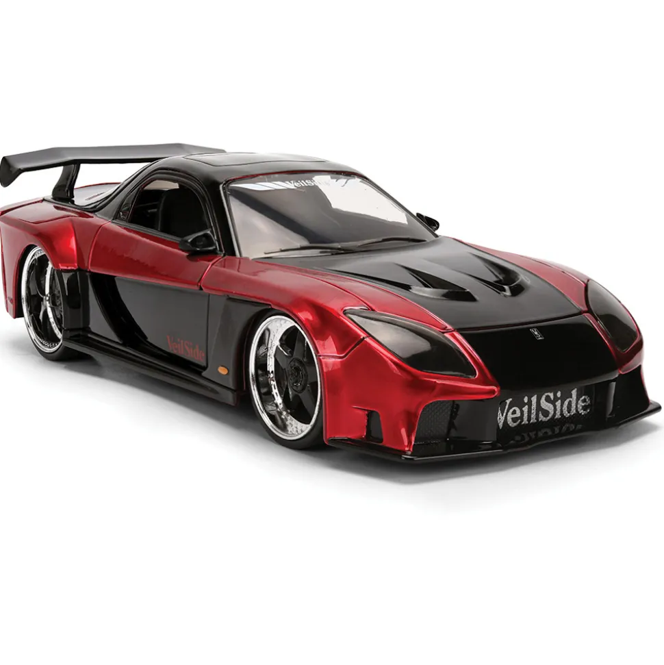 1995 Mazda RX-7 Widebody - Red 1:24 Scale Diecast Model Car by Jada Toys