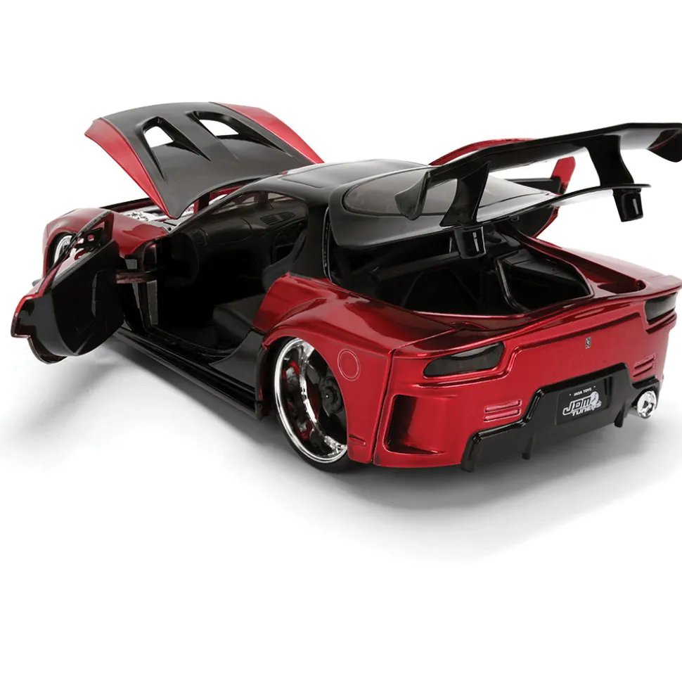 1995 Mazda RX-7 Widebody - Red 1:24 Scale Diecast Model Car by Jada Toys